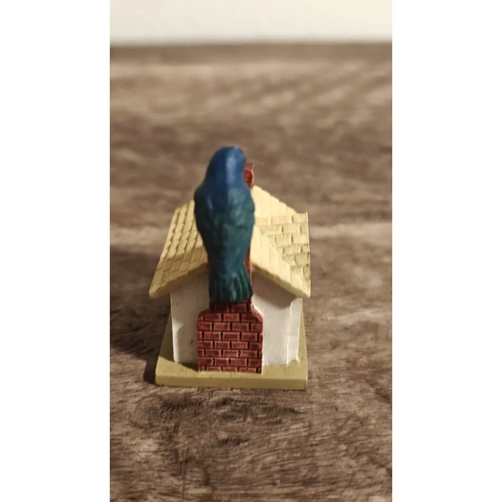LENOX Garden Bird House Miniature - Indigo Bunting on Plantation - 2